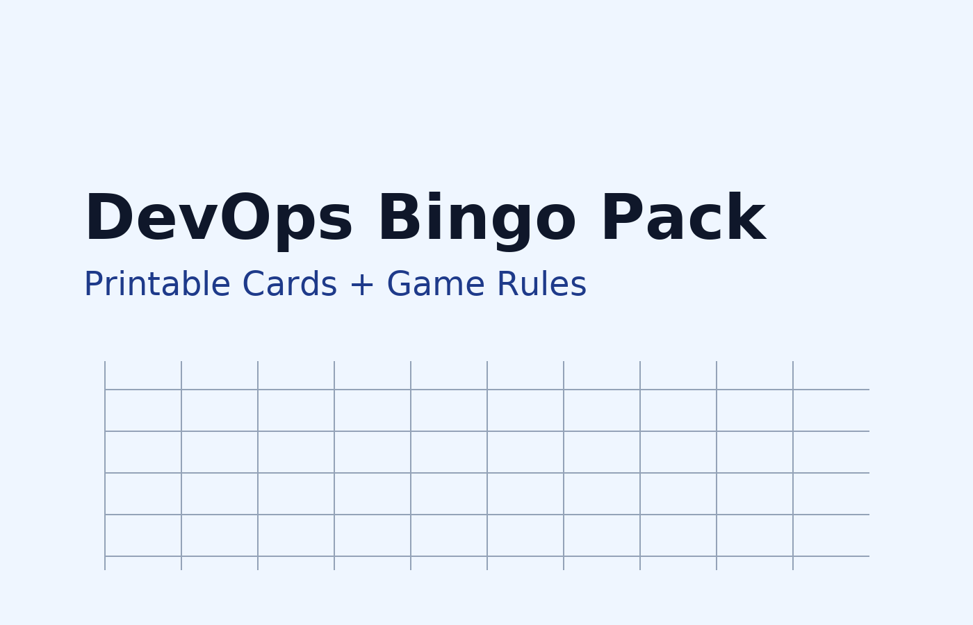 DevOps Bingo Pack cover
